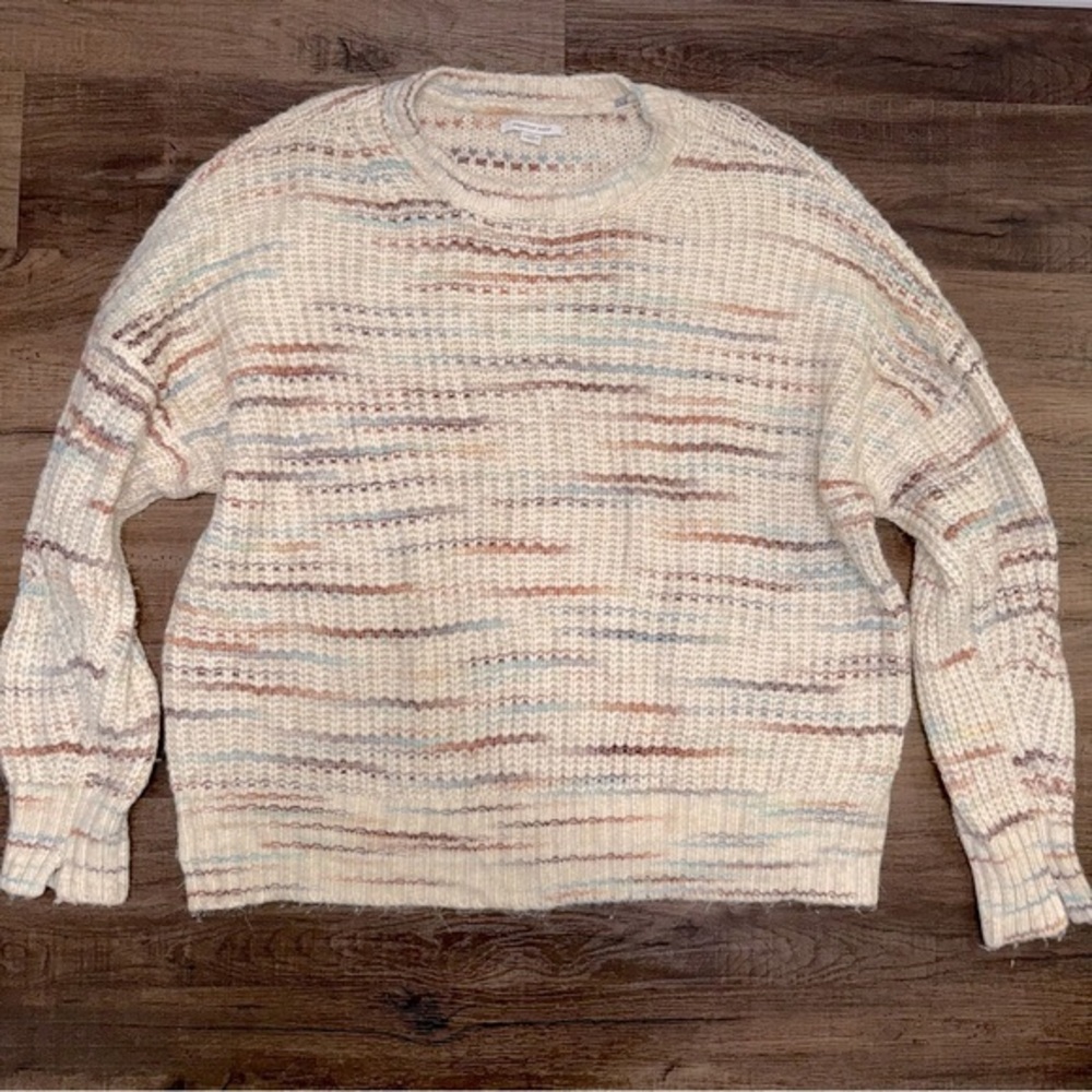 American Eagle Outfitters Cream Color Chunky Knit Sweater